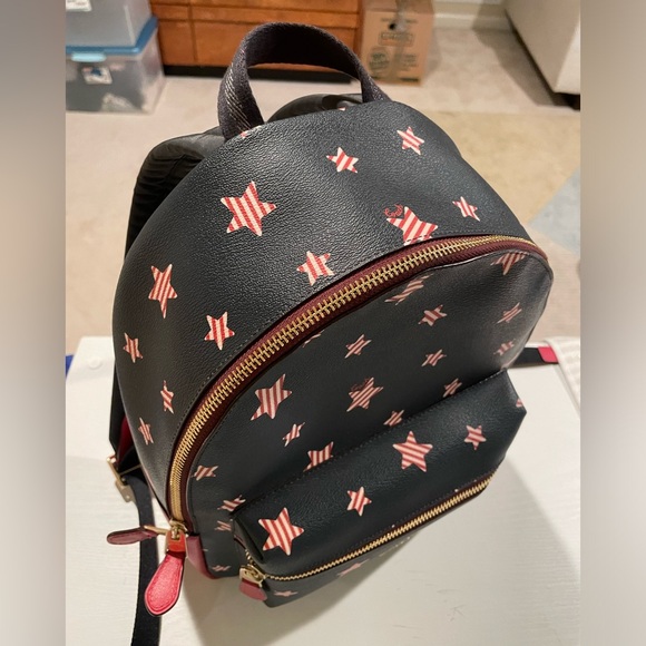 Coach Medium Charlie Backpack Americana Star Print NWOT - Picture 2 of 7